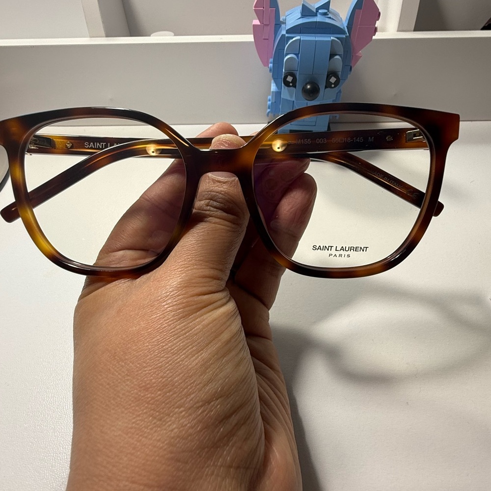 Brand New Luxury Saint Laurent M155 Havana Optical Frame - Picture 3 of 7